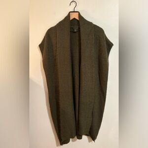 Tahari - Women’s Open Front Cap Sleeve Duster Cardigan